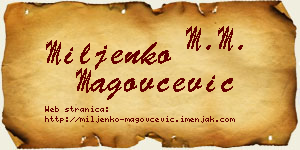Miljenko Magovčević vizit kartica